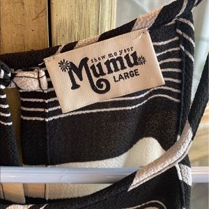 Sz LG black and white Show Me Your Mumu tank